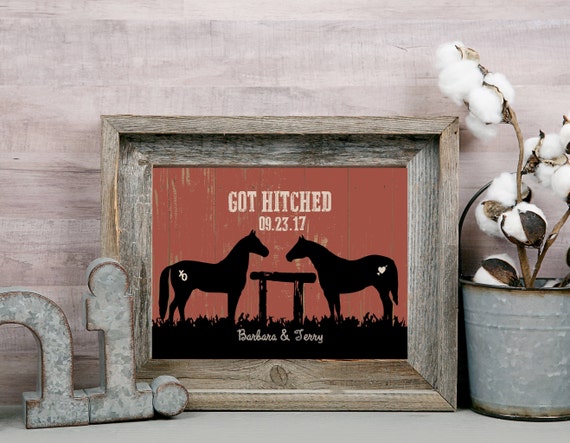 Western Decor Wedding Gift Gift For The Couple Western Etsy