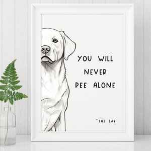 Labrador Retriever Art, Bathroom Decor