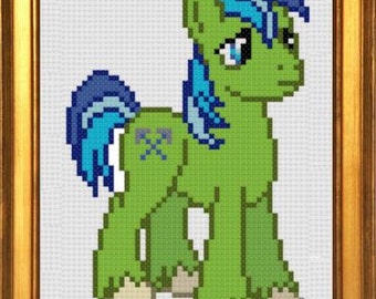 PDF - Custom My Little Pony Cross Stitch / Perler Pattern