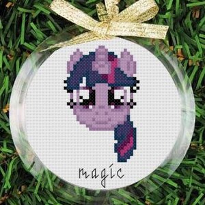 PDF Cross Stitch Pattern - My Little Pony Friendship Is Magic - Twilight Sparkle - Magic