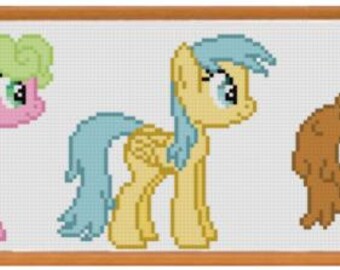 PDF Pattern - My Little Pony - Daisy, Raindrops, and Blueberry