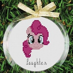 PDF Cross Stitch Pattern - My Little Pony Friendship Is Magic - Pinkie Pie - Laughter