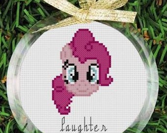 PDF Cross Stitch Pattern - My Little Pony Friendship Is Magic - Pinkie Pie - Laughter