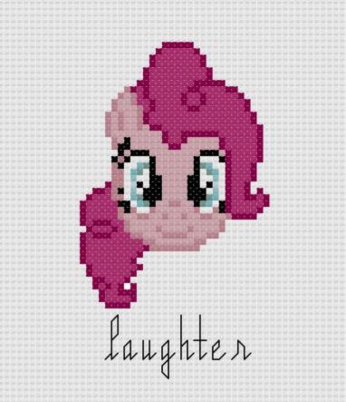 PDF Cross Stitch Pattern My Little Pony Friendship is Magic Pinkie Pie ...