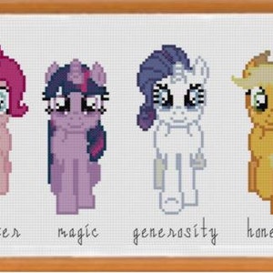 PDF Pattern - My Little Pony - Elements of Harmony