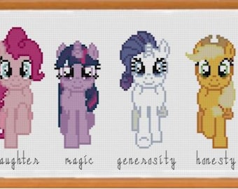 Patron PDF - Mon petit poney - Éléments d'harmonie