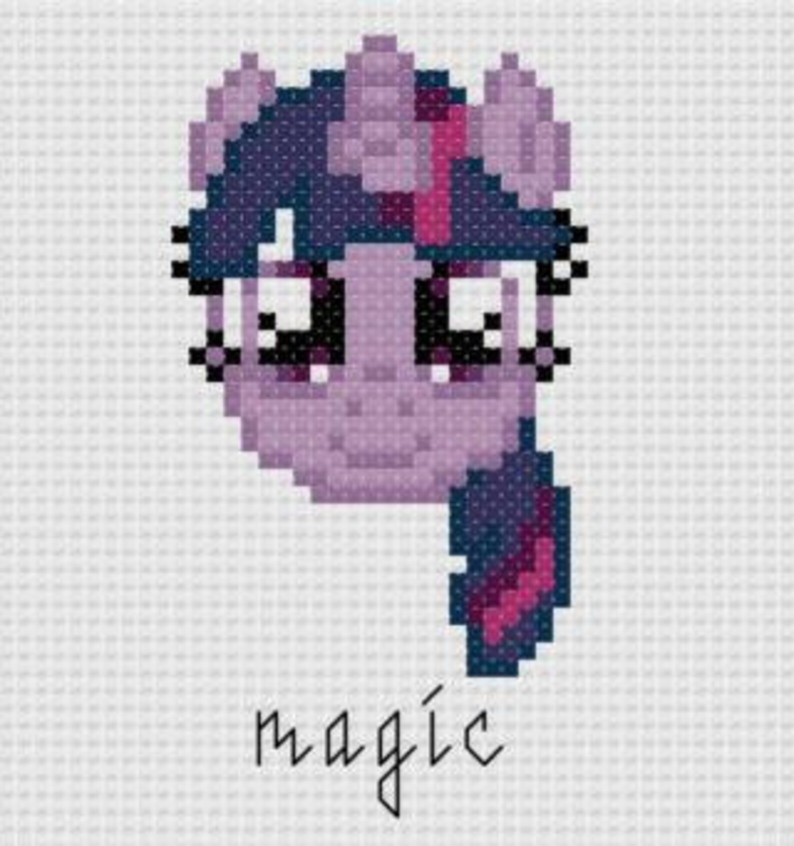 PDF Cross Stitch Pattern - My Little Pony Friendship is Magic ...