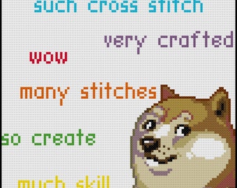 PDF Cross Stitch Pattern - Doge Stitch