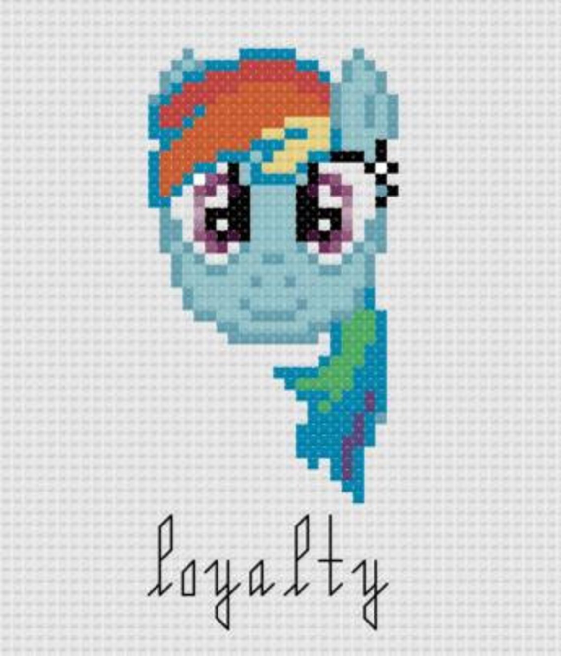 PDF Cross Stitch Pattern My Little Pony Friendship is Magic Etsy