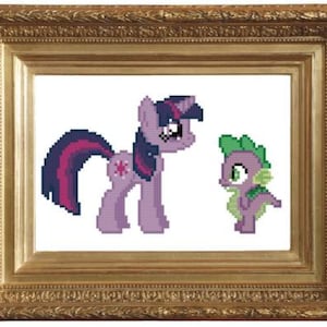 PDF Pattern - My Little Pony Twilight Sparkle & Spike