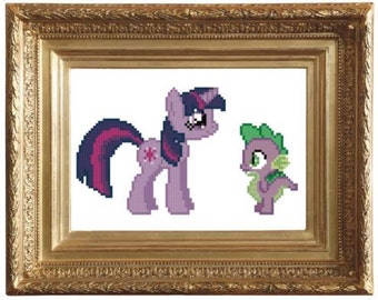 PDF Pattern - My Little Pony Twilight Sparkle & Spike