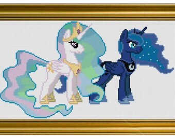 PDF Pattern - My Little Pony Royal Sisters (Princess Celestia & Princess Luna)