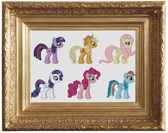 PDF Pattern - My Little Pony Main Cast