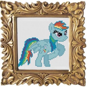 Patrón PDF - My Little Pony La Amistad es Mágica - Rainbow Dash Rears