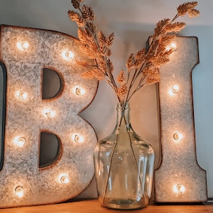Metal Marquee Sign Big Electric Light Up Letter Lights Bulbs image 7