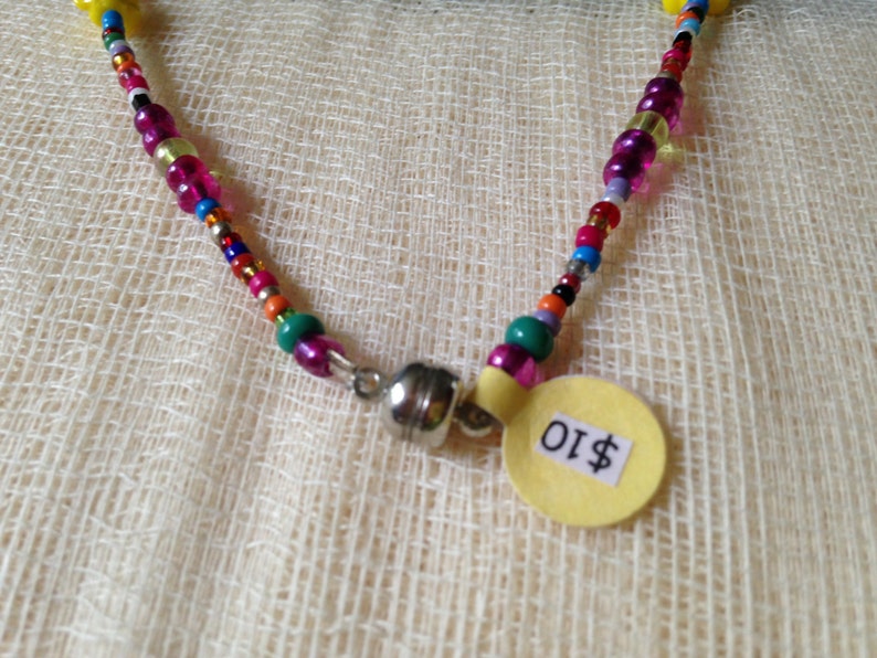 Peace symbol girls magnetic clasp necklace. Heart