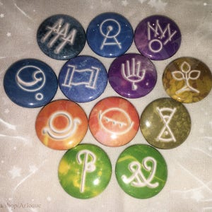 FFXIV The Twelve Gods of Eorzea ( single 1&quot; or twelve 1&quot; set pinback button / magnet )