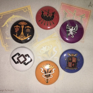 FFXIV City State Grand Company Logo ( single 1&quot; pinback button / magnet )