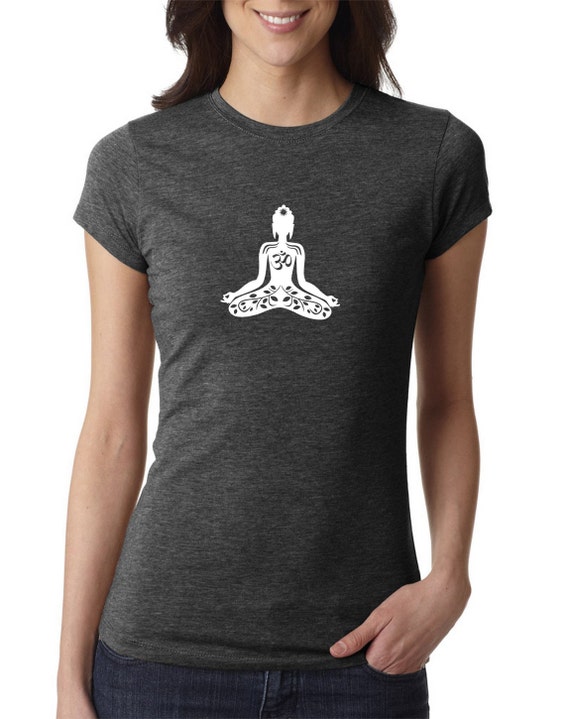Items similar to Meditation shirt - Buddha, Yoga shirt, yoga top, yoga ...