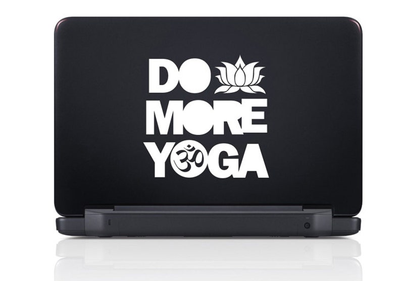Yoga Decal Decal Sticker Do More Yoga Car Decal Yoga Etsy