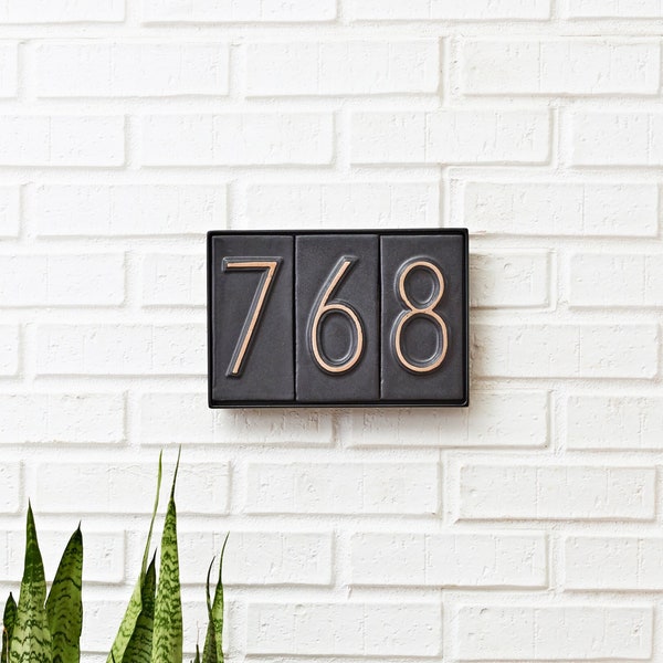 Ceramic Tile Address Numbers - Etsy