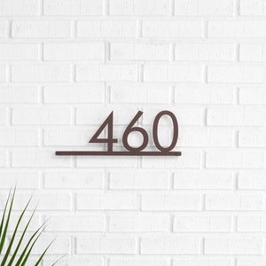 Mod Mettle Address Sign, Housewarming Gift, Address Plaque, House Numbers, Modern, Mid-Century, Farmhouse Style, Modern Metal Numbers image 10