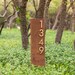 Oak Knoll Yard Sign, 4'H Numbers, Vertical, Sign on Stakes, Address Plaque, Address Sign, House Numbers, Modern (Free Shipping) 