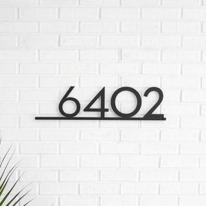 Mod Mettle Address Sign, Metal House Number Sign, Address Plaque, Modern House Numbers, Made to Order, Mid Century Address Sign, Custom