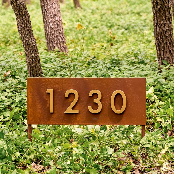 Hickman Address Yard Sign: Modern Farmhouse