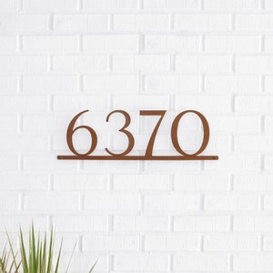 Mod Mettle Address Sign, Housewarming Gift, Address Plaque, House Numbers, Modern, Mid-Century, Farmhouse Style, Modern Metal Numbers image 5