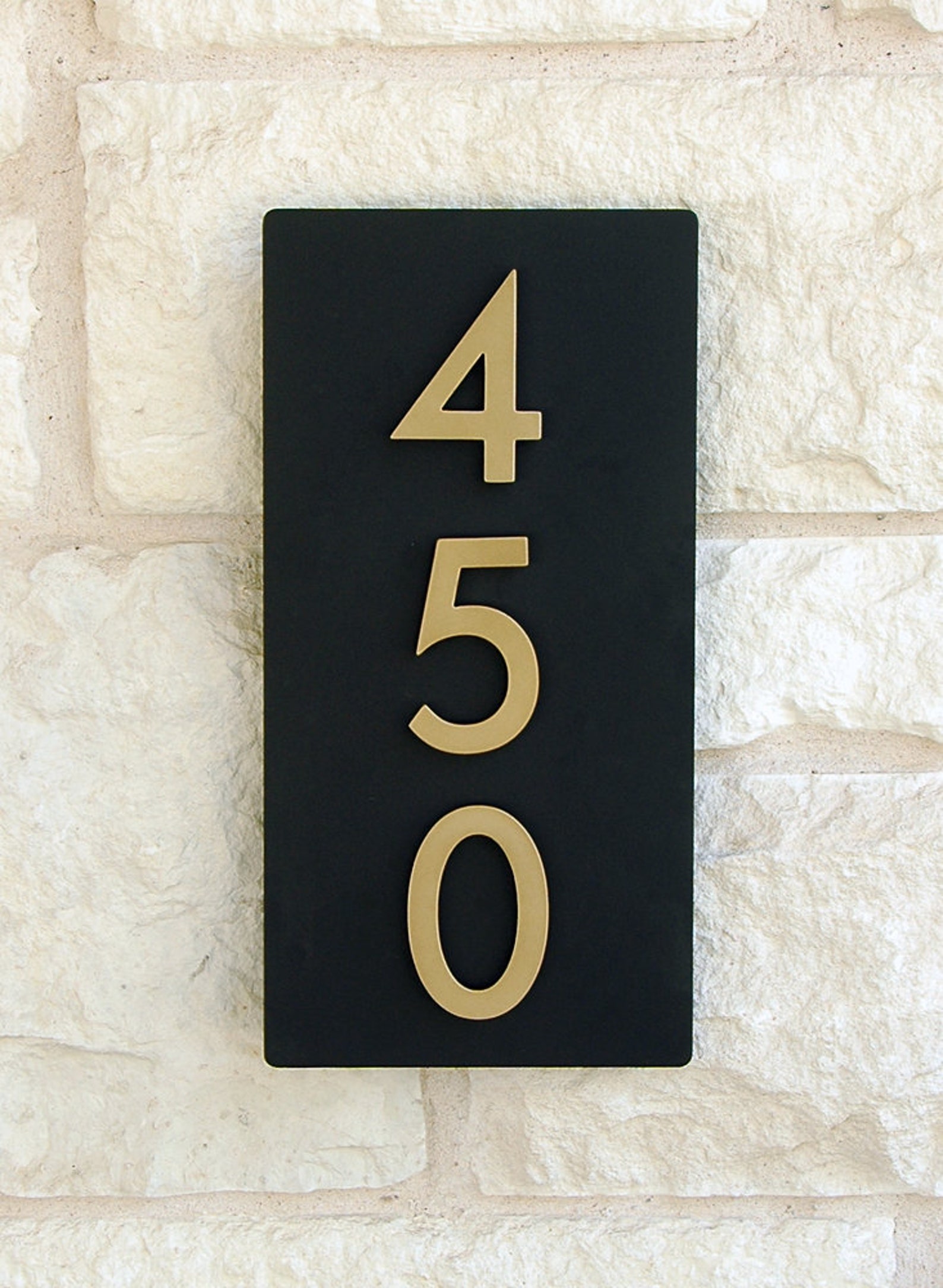 Home Sweet Home Address Plaque W/ Silver or Brass Numbers Etsy