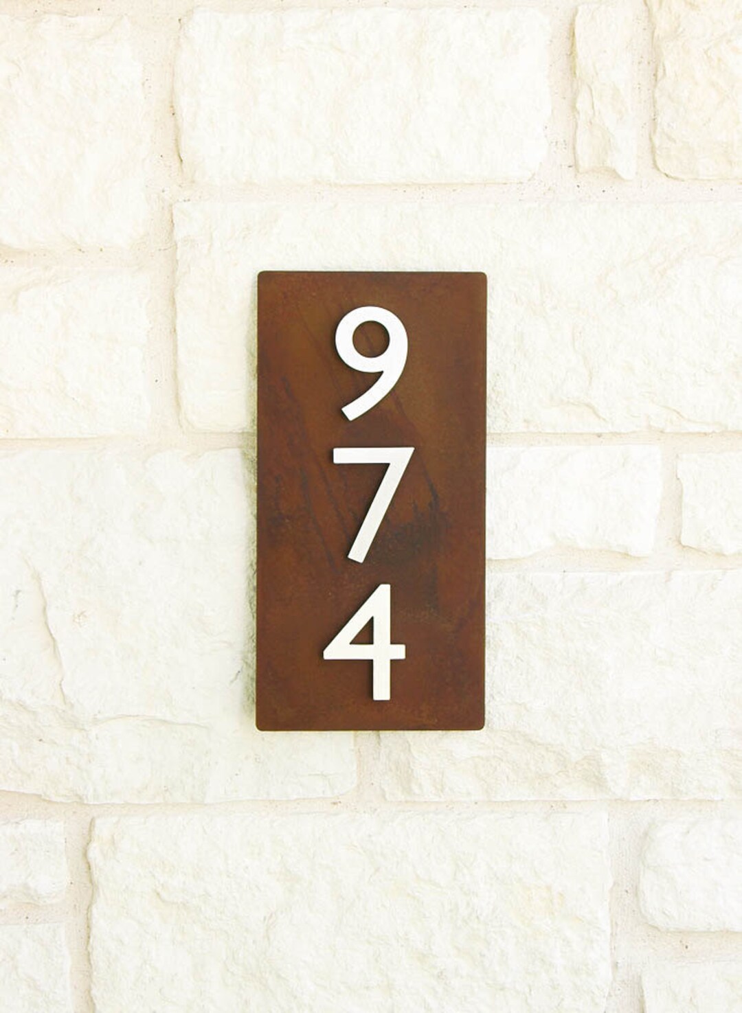 Home Sweet Home Address Plaque W/ Silver or Brass Numbers Etsy