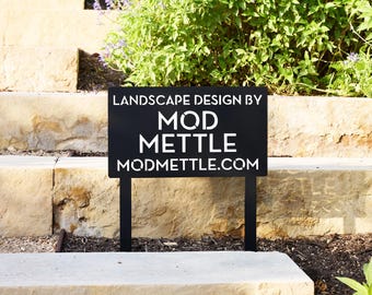 Customizable Business Yard Sign - Modern Sign For Realtors, Contractors, Architects