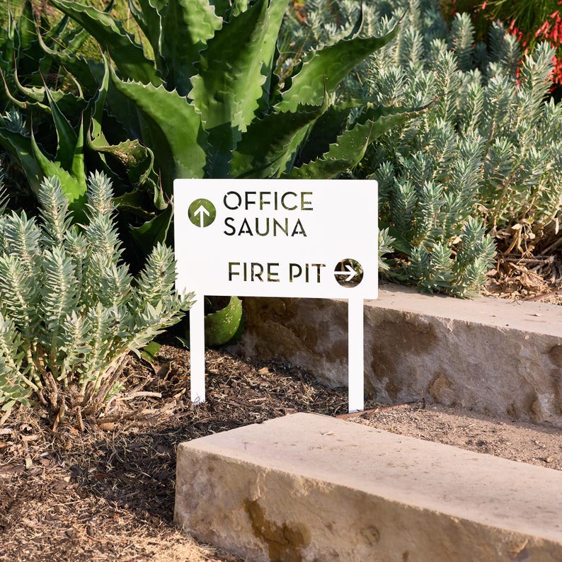 Customizable Metal Yard Sign: Modern Steel Property Signage (14x20) image 13