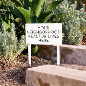 Customizable Metal Yard Sign: Modern Steel Property Signage (14x20) image 7