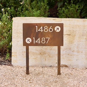 Customizable Metal Yard Sign: Modern Steel Property Signage (14x20) image 8