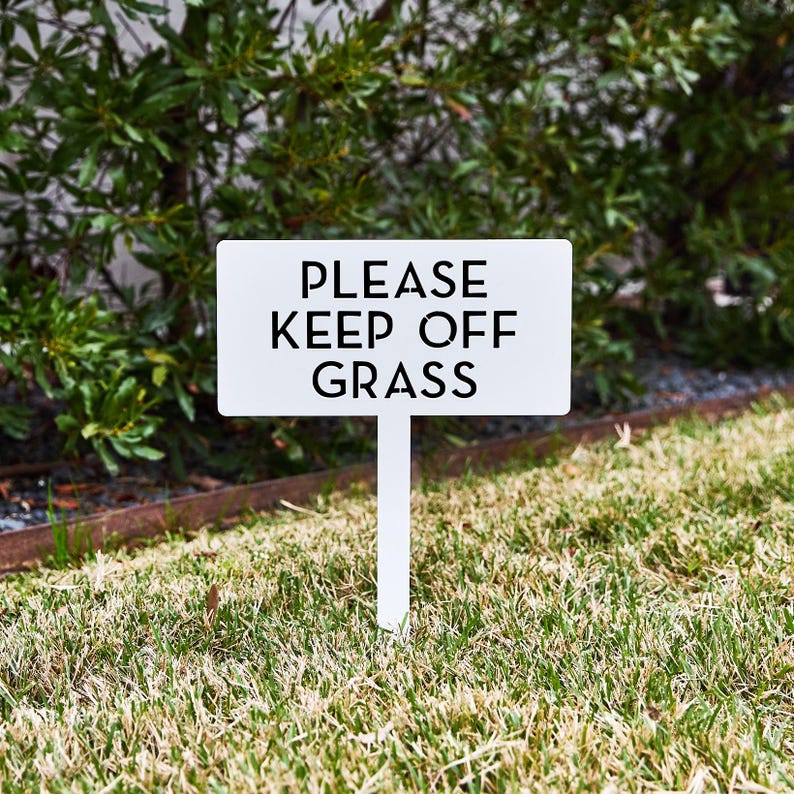 Customizable Metal Yard Sign: Modern Steel Property Signage (11”W x 17.5”H) image 5