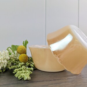 Anchor Hocking Fire King Peach Lustre Crema pasticcera Piatti Tazze da dessert
