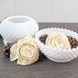 Juego de vasos de leche Westmoreland English Hobnail