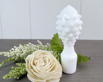 Fenton Milk Glass Hobnail Decanter Stopper Cruet Stopper