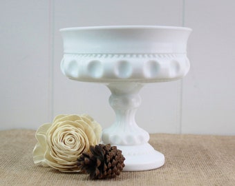 Indiana Glass Kings Crown Thumbprint Compote
