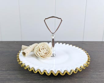 希少 fenton エメラルド クレスト アメリカ ビンテージ ミルクグラス