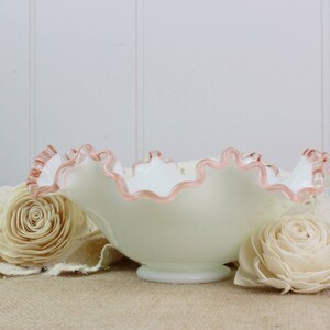 Fenton Rose Crest Bowl