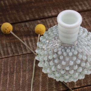 Fenton Opalescent Hobnail Perfume Bottle