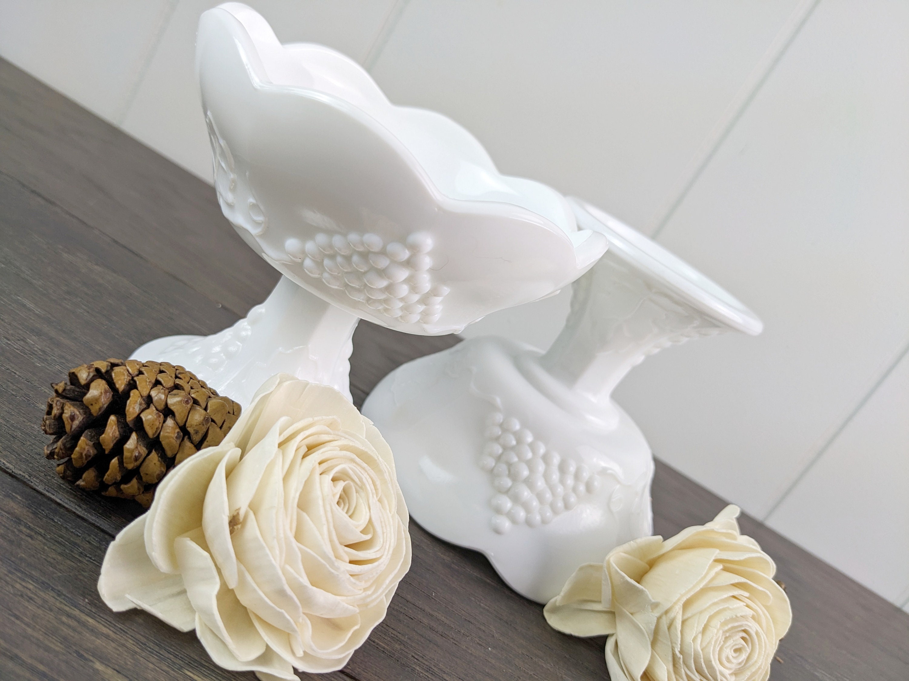 Fenton candle sticks - Etsy 日本