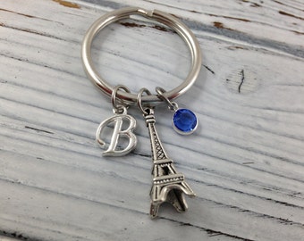 Eiffel Tower Keychain, Paris Keychain, Eiffel Tower Key Ring, Personalized Keychain, Custom  Keychain, Paris Gift