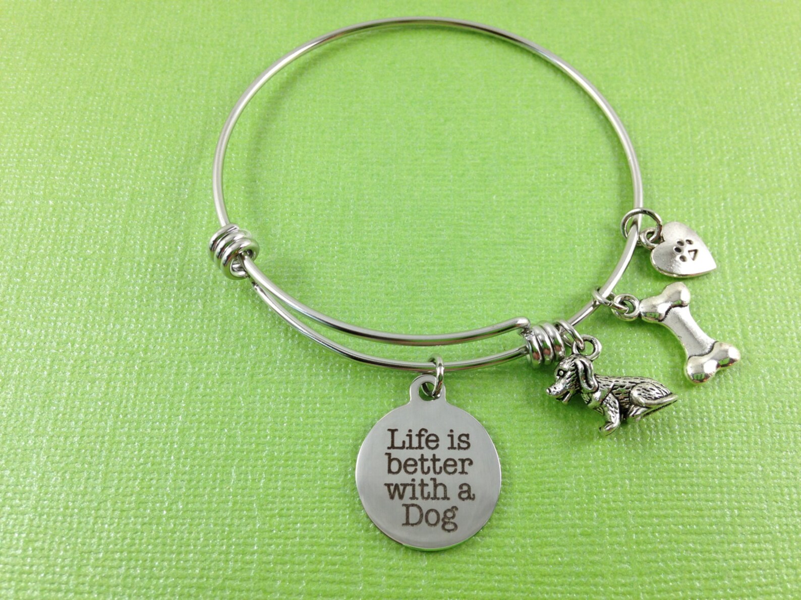 Dog Charm Bracelet Life is Better With a Dog Charm Bracelet Etsy