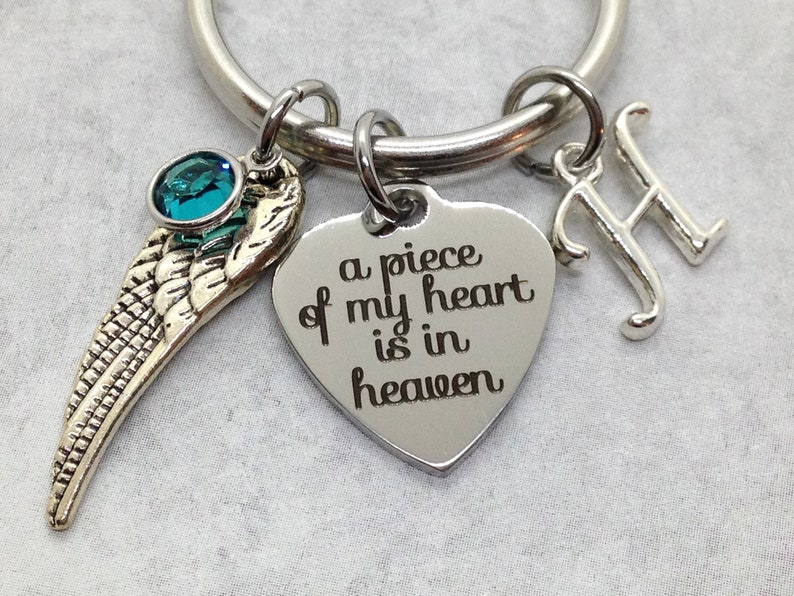 Personalized Memorial Keychain Sympathy Bereavement Gift A Etsy