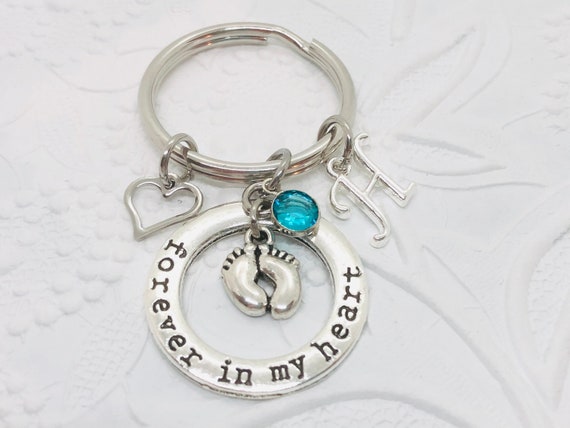 Loss Memorial Keychain Set Miscarriage Keepsake Memorial Gift for Baby Remembrance Sympathy Gift for Infant Child Loss