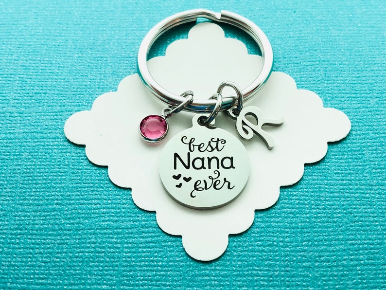 Personalized Nana Keychain Best Nana Ever Gift for Grandma Etsy